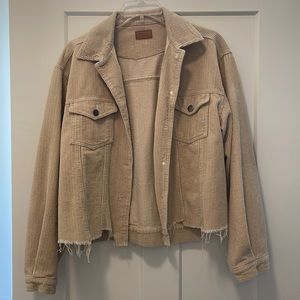 Distressed corduroy jacket